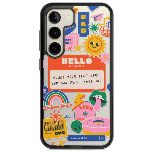 Personalised Retro Nametag Sticker