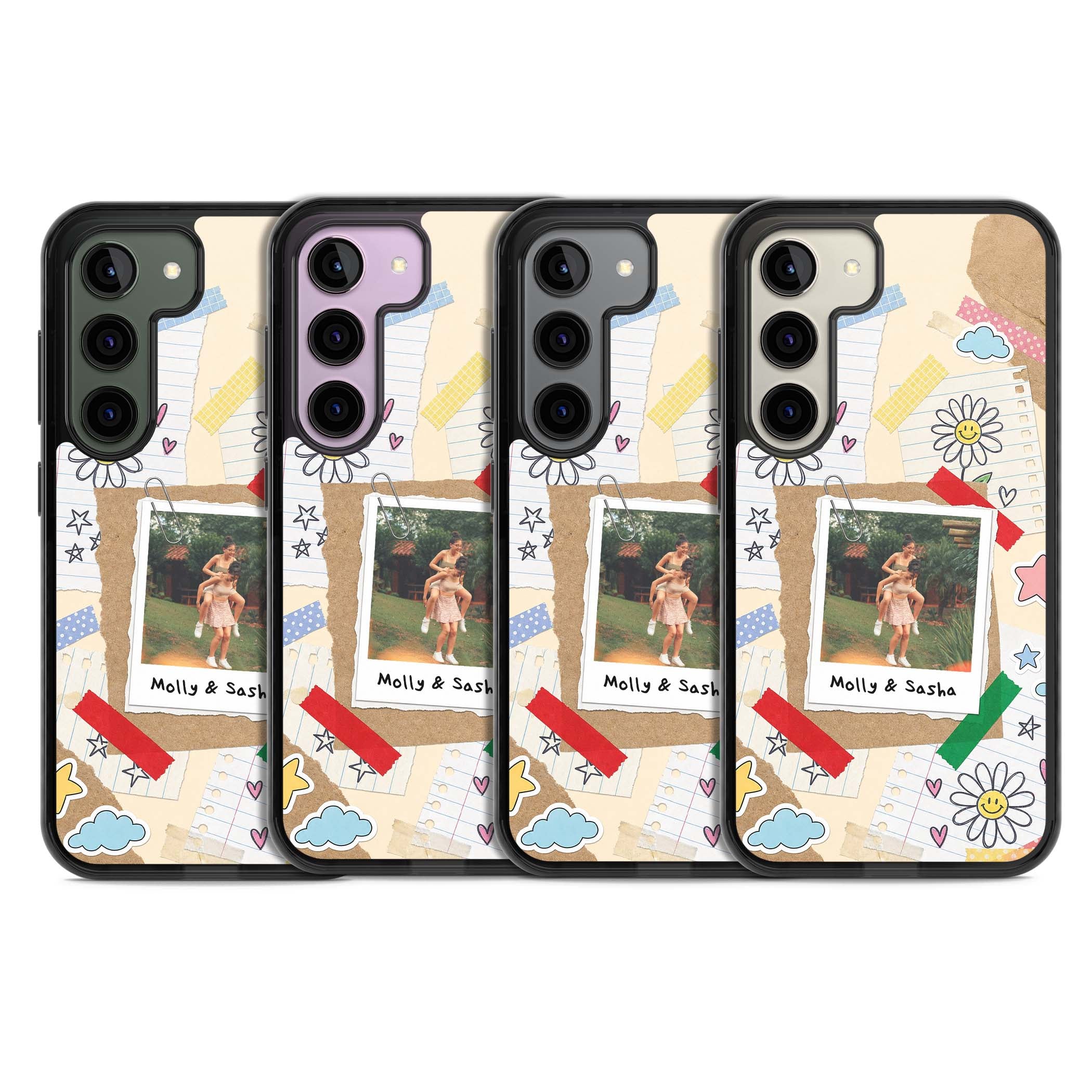 Scrapbook Photo coquette iPhone case | Black Impact case for Samsung Galaxy S24, Samsung Galaxy S23, Samsung Galaxy S22