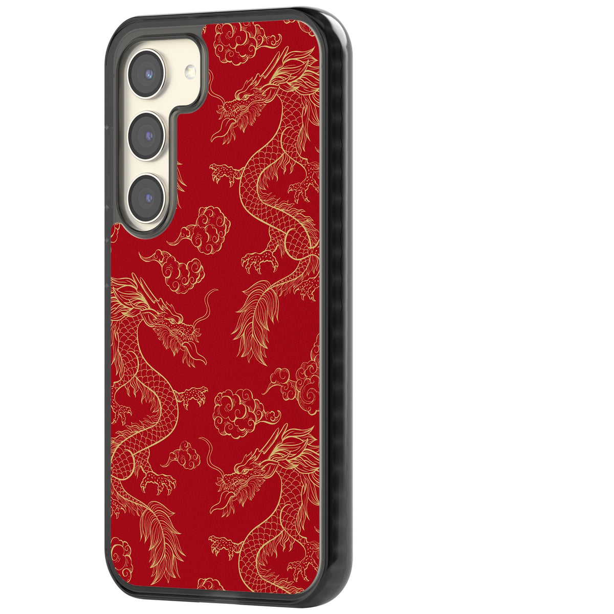 Crimson Dynasty Samsung S22 / Samsung S22 Plus / Samsung S23 / Samsung S23 Plus / Samsung S24 / Samsung S24 Plus Impact Black Phone Case side