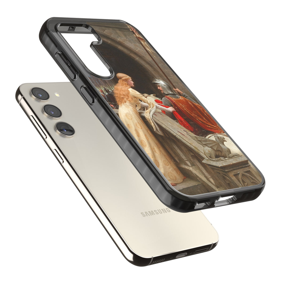 God Speed Samsung S22 / Samsung S22 Plus / Samsung S23 / Samsung S23 Plus / Samsung S24 / Samsung S24 Plus Impact Black Phone Case angled