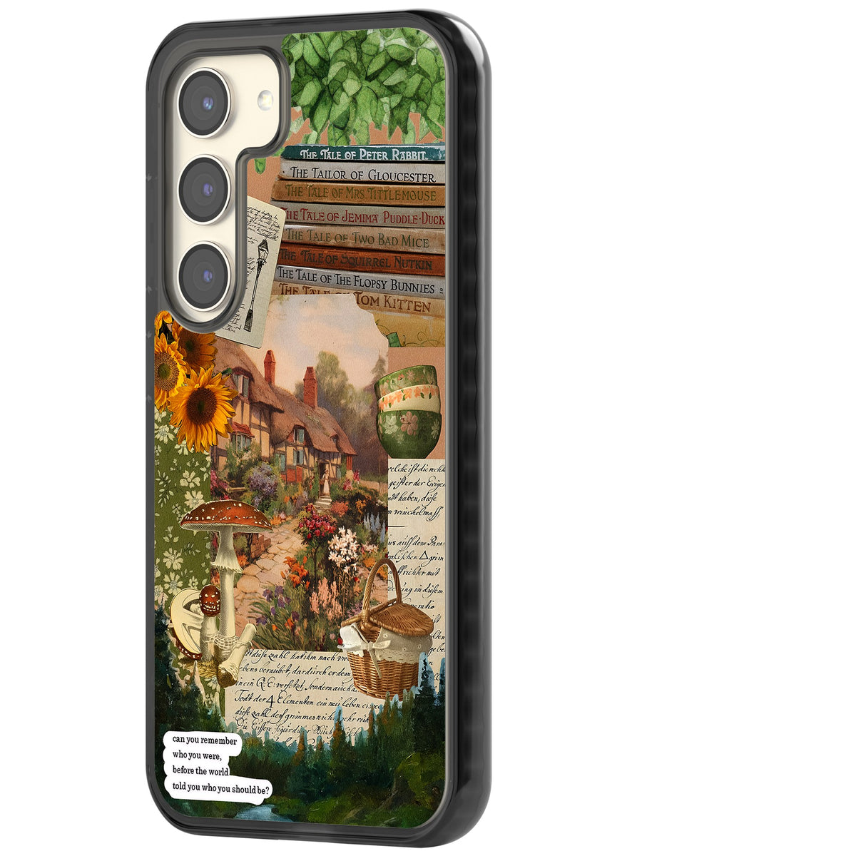Bookworm Samsung S22 / Samsung S22 Plus / Samsung S23 / Samsung S23 Plus / Samsung S24 / Samsung S24 Plus Impact Black Phone Case side