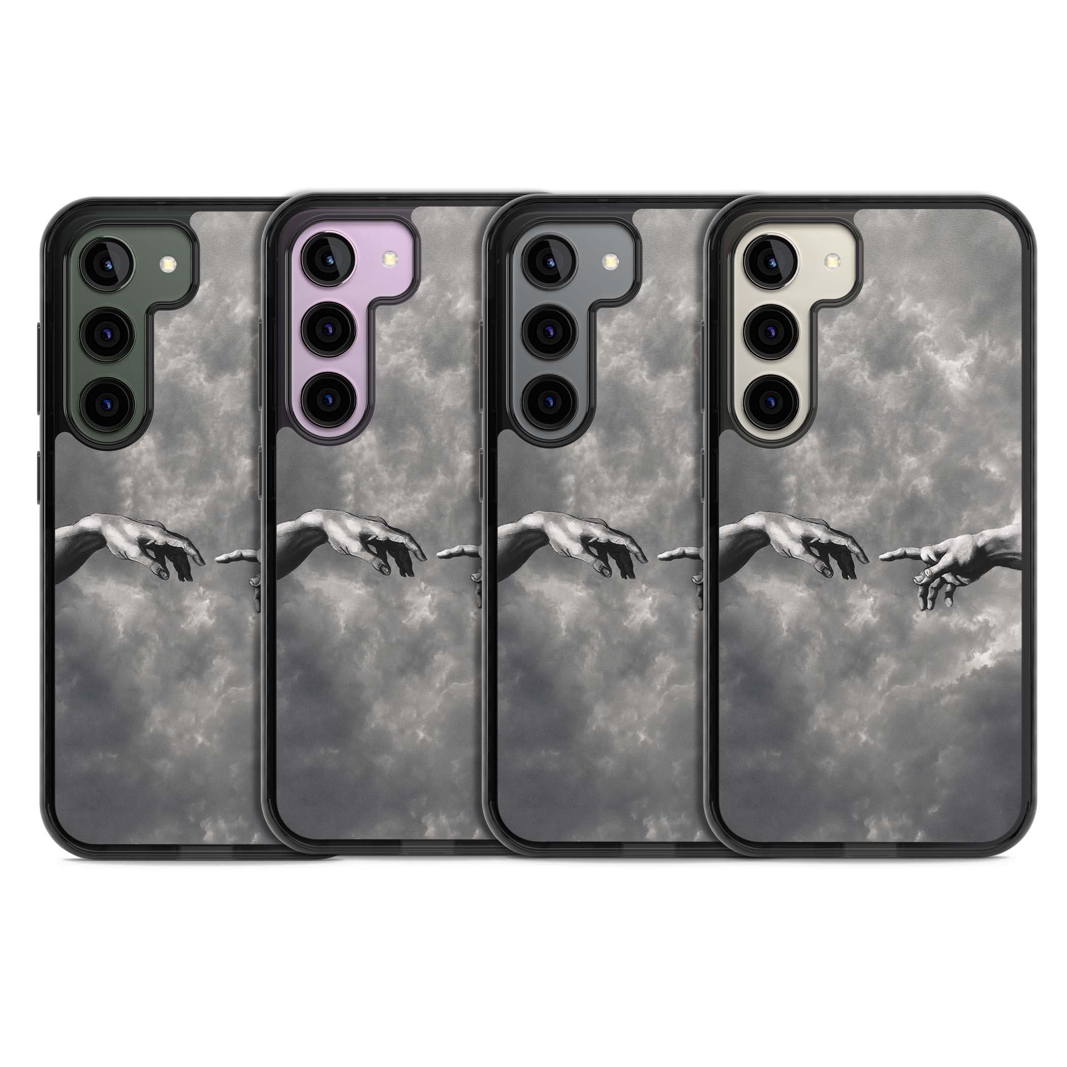 Creation art iPhone case | Black Impact case for Samsung Galaxy S24, Samsung Galaxy S23, Samsung Galaxy S22