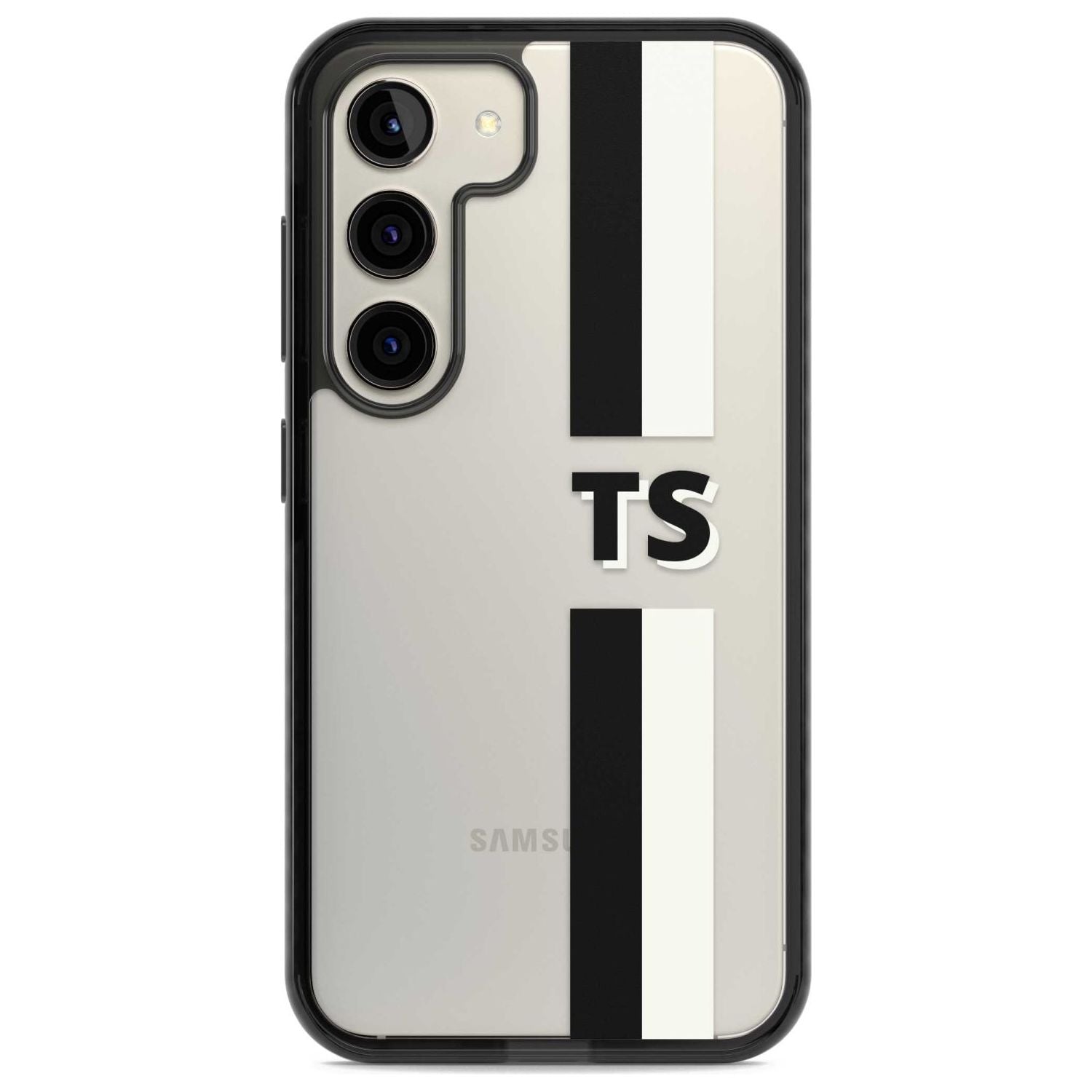 Personalised Clear Text  6A Custom Phone Case Samsung S22 / Black Impact Case,Samsung S23 / Black Impact Case Blanc Space