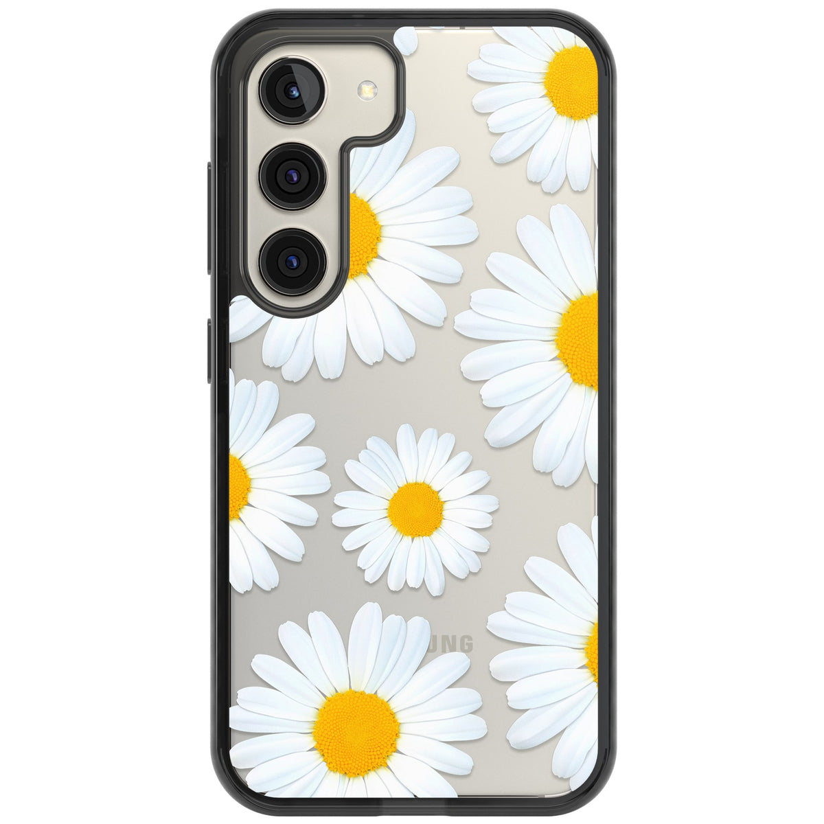 Summer Daisy Samsung S22 / Samsung S22 Plus / Samsung S23 / Samsung S23 Plus / Samsung S24 / Samsung S24 Plus Impact Black Phone Case front