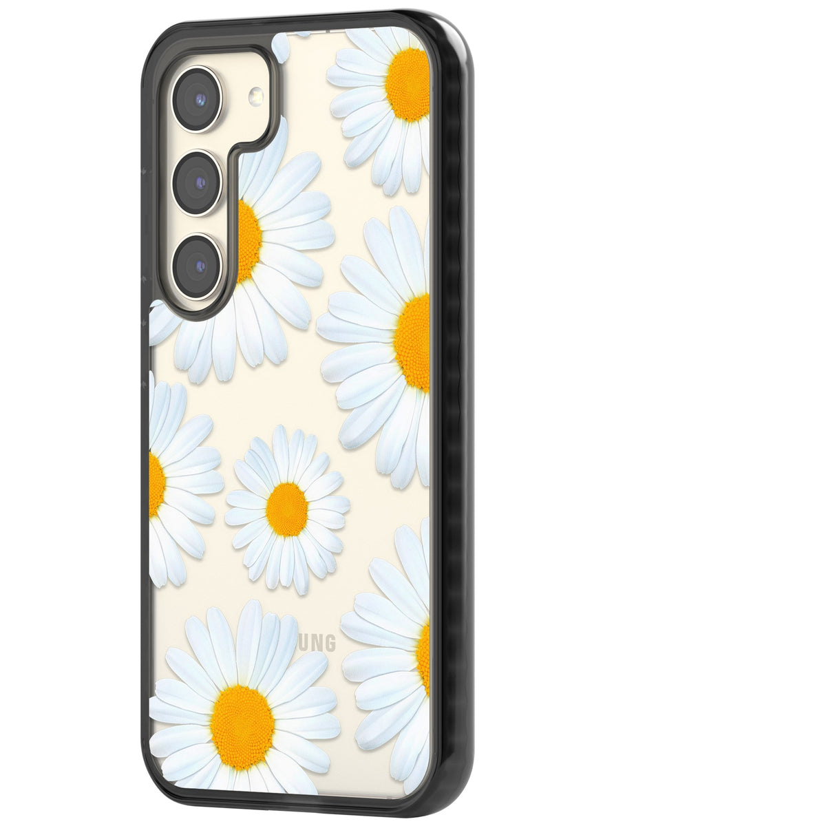 Summer Daisy Samsung S22 / Samsung S22 Plus / Samsung S23 / Samsung S23 Plus / Samsung S24 / Samsung S24 Plus Impact Black Phone Case side