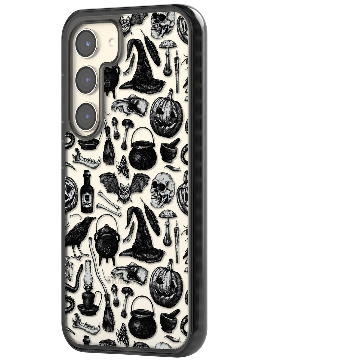 Dark Witchy Samsung S22 / Samsung S22 Plus / Samsung S23 / Samsung S23 Plus / Samsung S24 / Samsung S24 Plus Impact Black Phone Case side