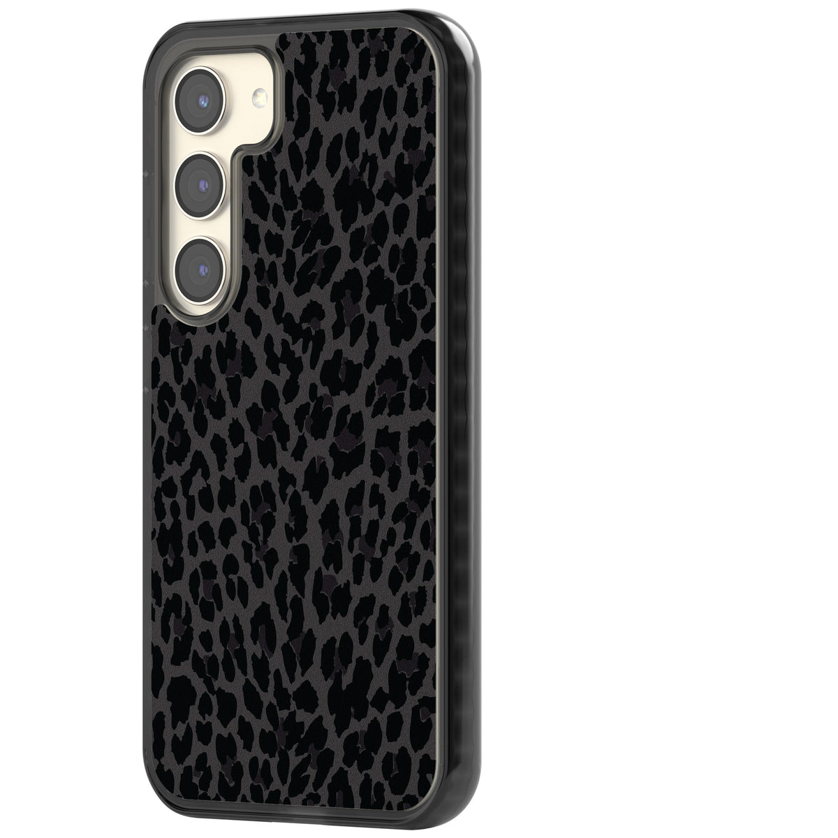 Dark Animal Print Samsung S22 / Samsung S22 Plus / Samsung S23 / Samsung S23 Plus / Samsung S24 / Samsung S24 Plus Impact Black Phone Case side