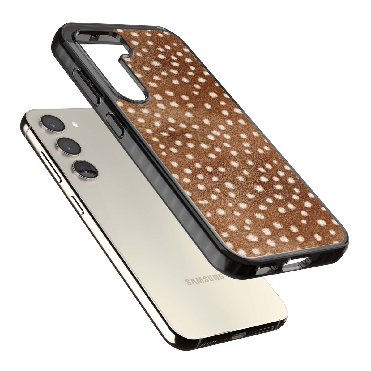 Deer Print animals iPhone case | Black Impact case for Samsung Galaxy S24, Samsung Galaxy S23, Samsung Galaxy S22