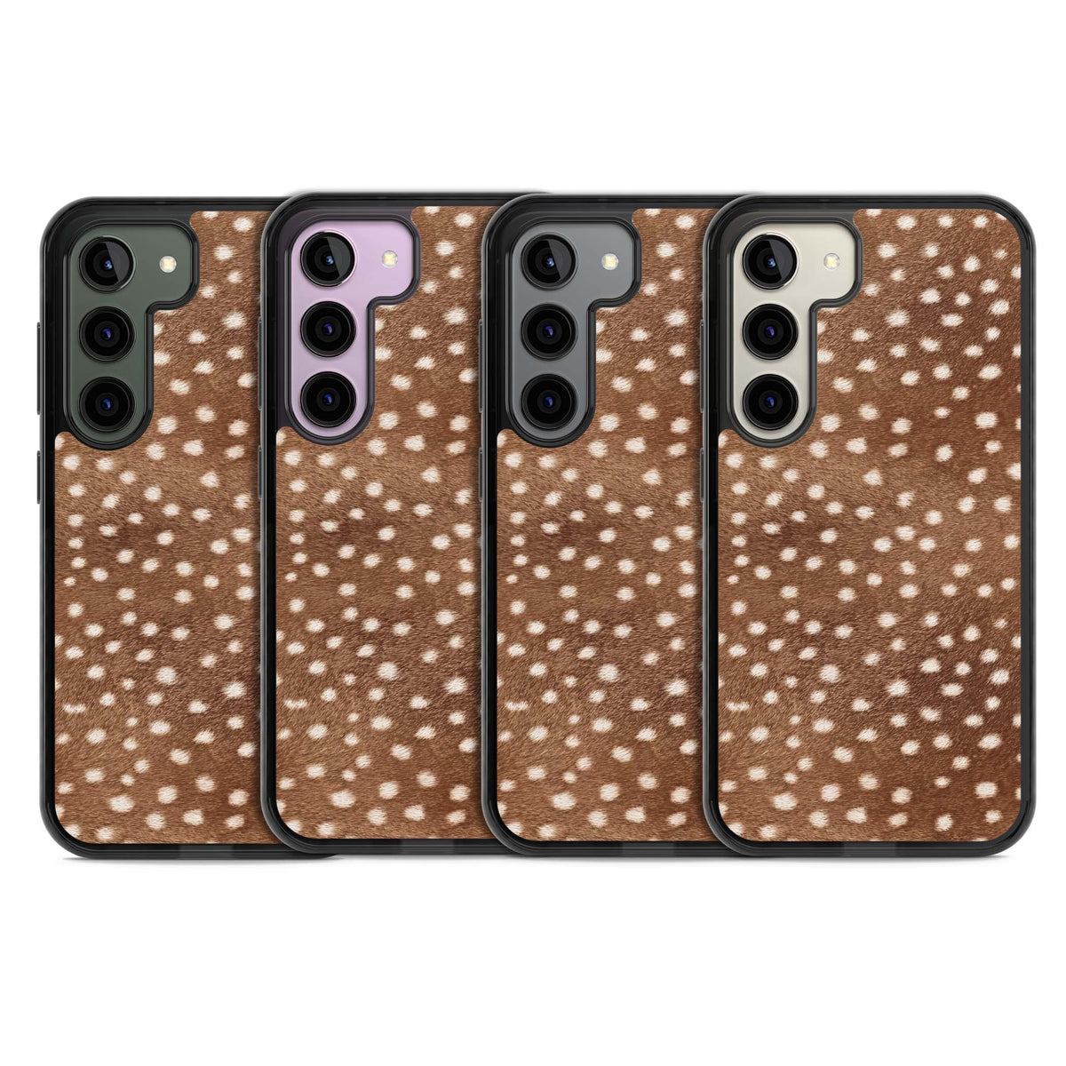 Deer Print animals iPhone case | Black Impact case for Samsung Galaxy S24, Samsung Galaxy S23, Samsung Galaxy S22