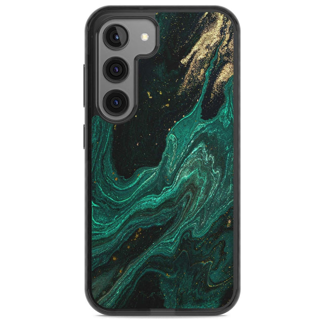 Emerald Lagoon Phone Case Samsung S22 / Black Impact Case,Samsung S23 / Black Impact Case Blanc Space
