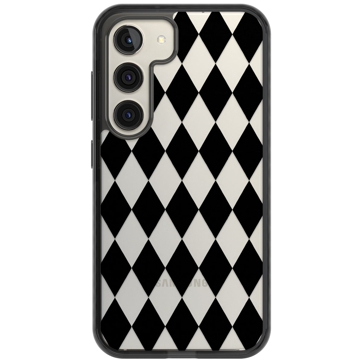 Black Diamonds Samsung S22 / Samsung S22 Plus / Samsung S23 / Samsung S23 Plus / Samsung S24 / Samsung S24 Plus Impact Black Phone Case front