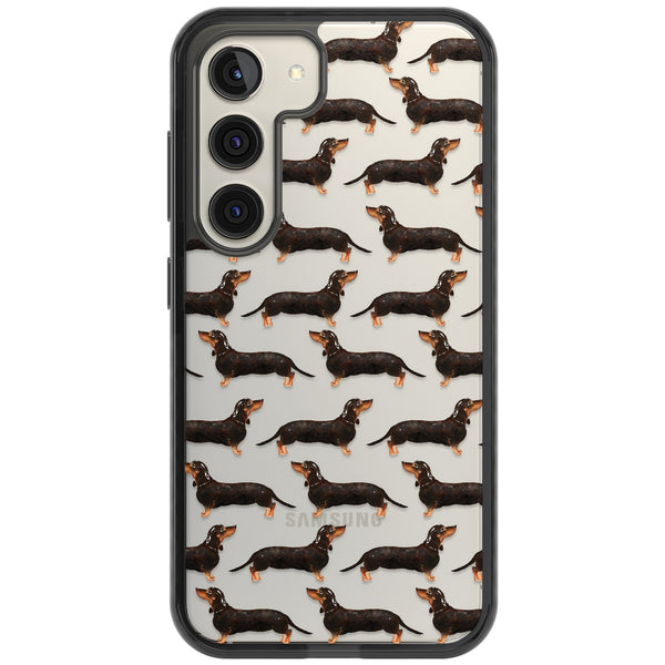 Dachshund Pattern Black Tan