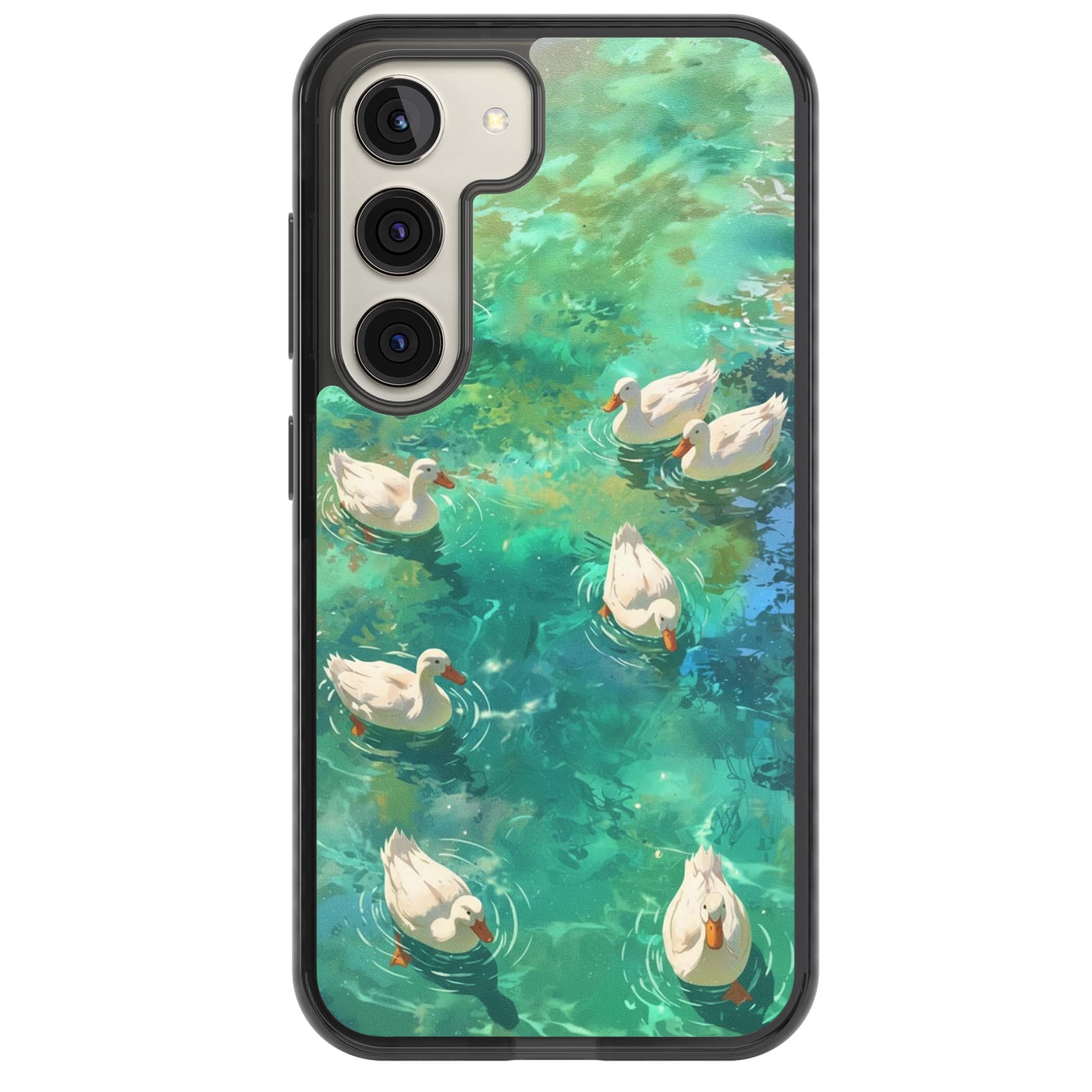 Ducks In The Pond for her iPhone case | Black Impact case for Samsung Galaxy S24, Samsung Galaxy S23, Samsung Galaxy S22