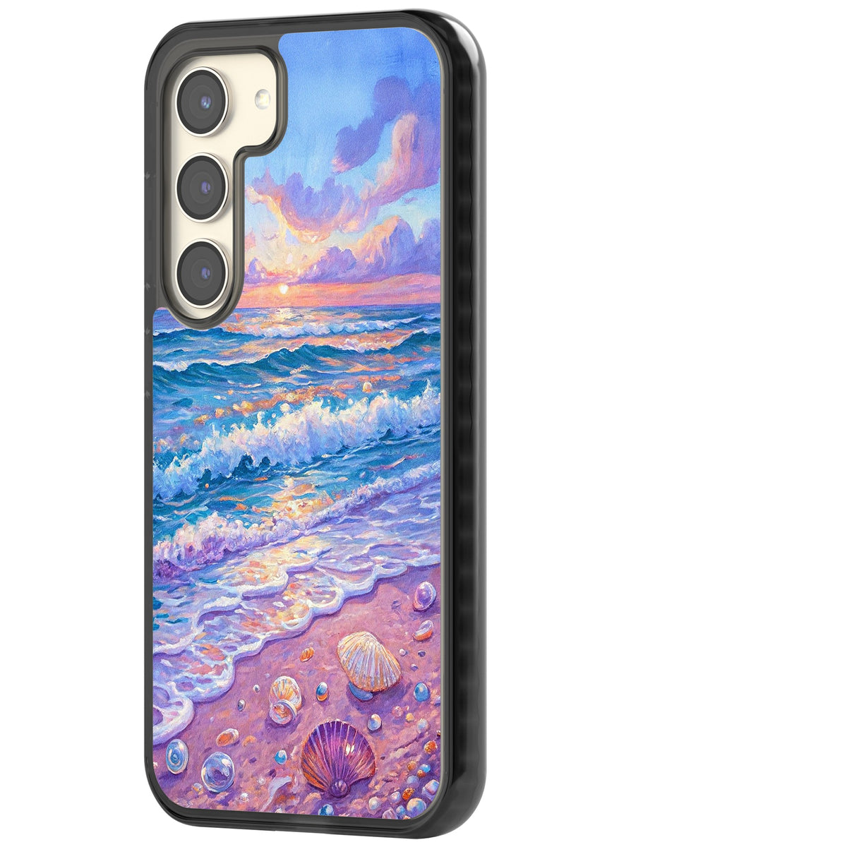 Pearl Shore Samsung S22 / Samsung S22 Plus / Samsung S23 / Samsung S23 Plus / Samsung S24 / Samsung S24 Plus Impact Black Phone Case side