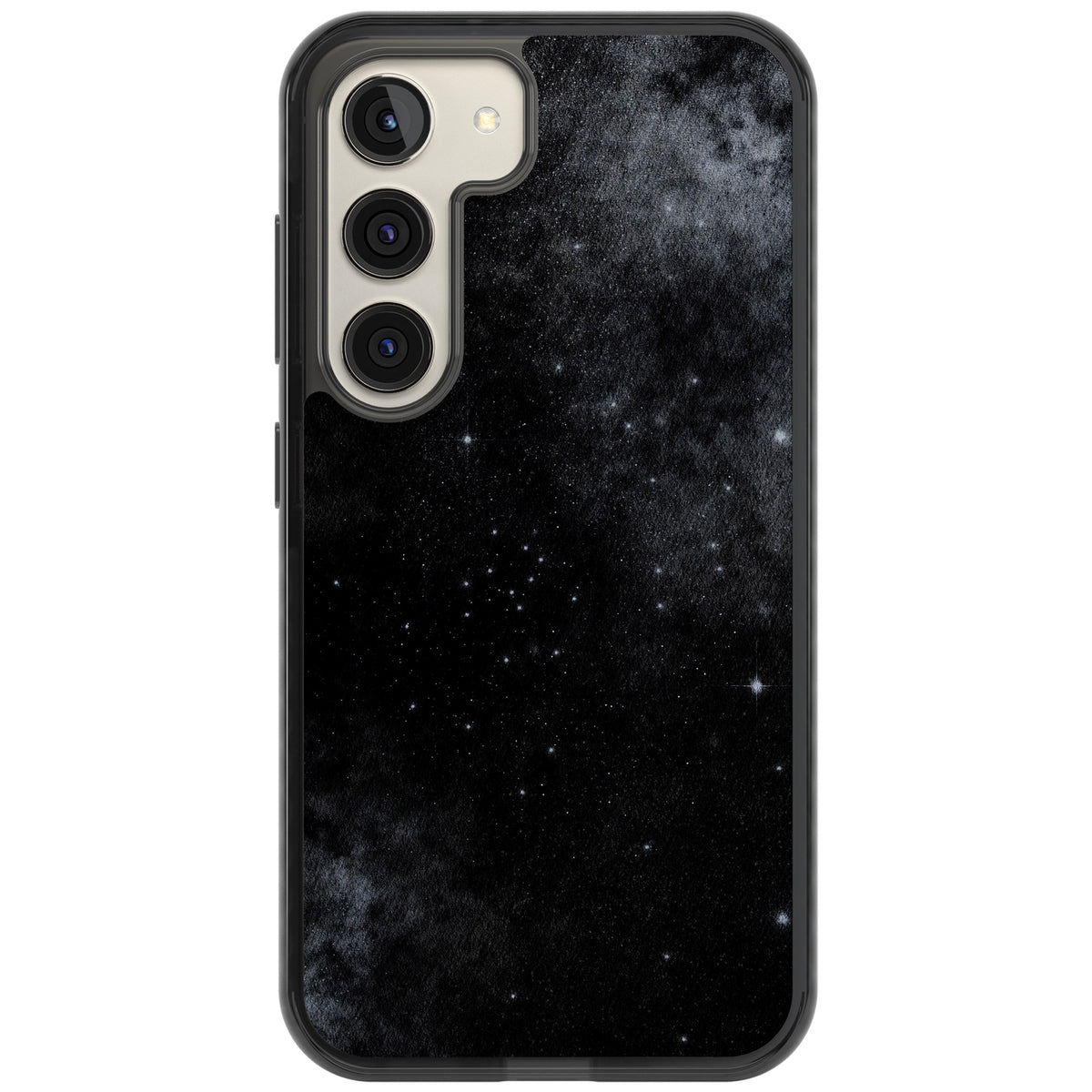 Shimmering Stars Samsung S22 / Samsung S22 Plus / Samsung S23 / Samsung S23 Plus / Samsung S24 / Samsung S24 Plus Impact Black Phone Case front