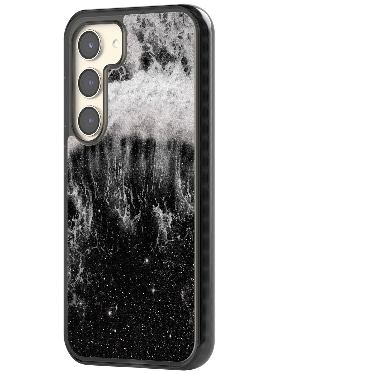 Deep Wave Samsung S22 / Samsung S22 Plus / Samsung S23 / Samsung S23 Plus / Samsung S24 / Samsung S24 Plus Impact Black Phone Case side