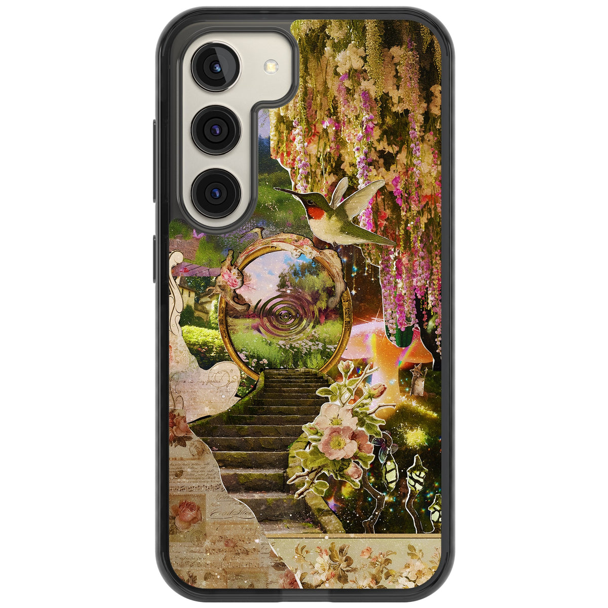 Fairy Portal Samsung S22 / Samsung S22 Plus / Samsung S23 / Samsung S23 Plus / Samsung S24 / Samsung S24 Plus Impact Black Phone Case front