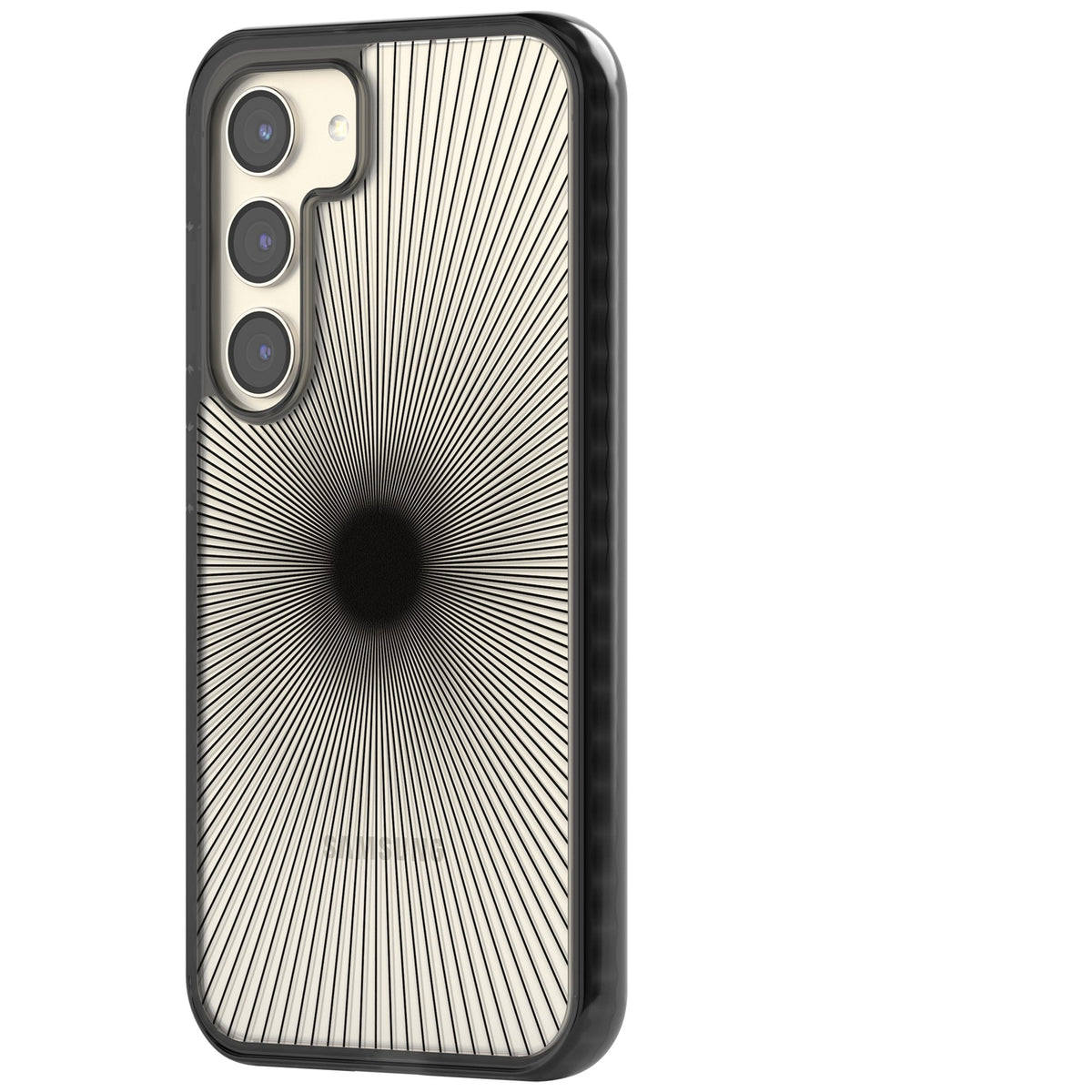 Linear Sunburst Samsung S22 / Samsung S22 Plus / Samsung S23 / Samsung S23 Plus / Samsung S24 / Samsung S24 Plus Impact Black Phone Case side
