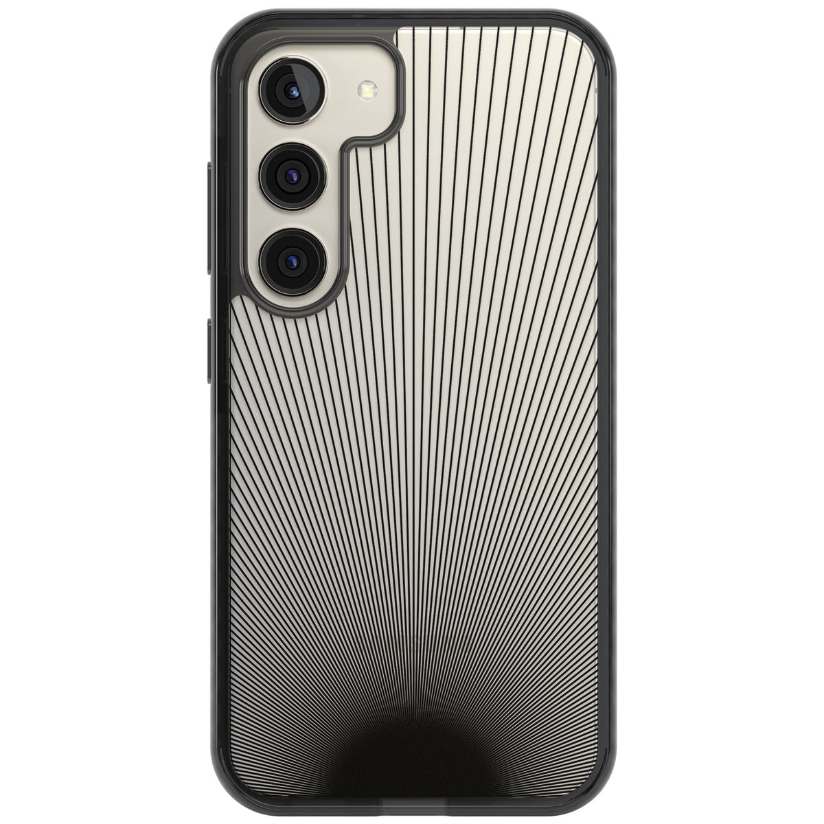 Linear Horizon Samsung S22 / Samsung S22 Plus / Samsung S23 / Samsung S23 Plus / Samsung S24 / Samsung S24 Plus Impact Black Phone Case front