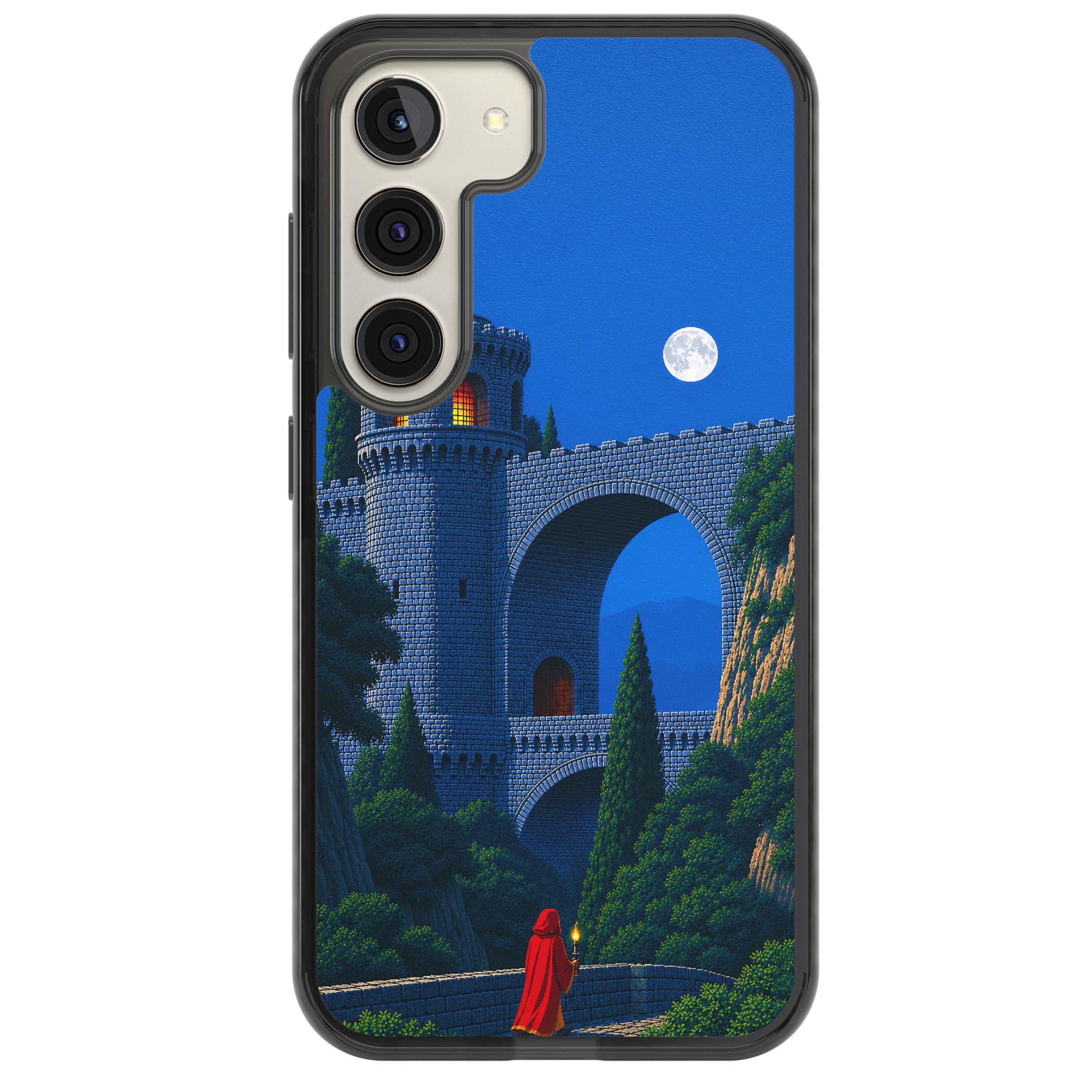 Castle Walls art iPhone case | Black Impact case for Samsung Galaxy S24, Samsung Galaxy S23, Samsung Galaxy S22