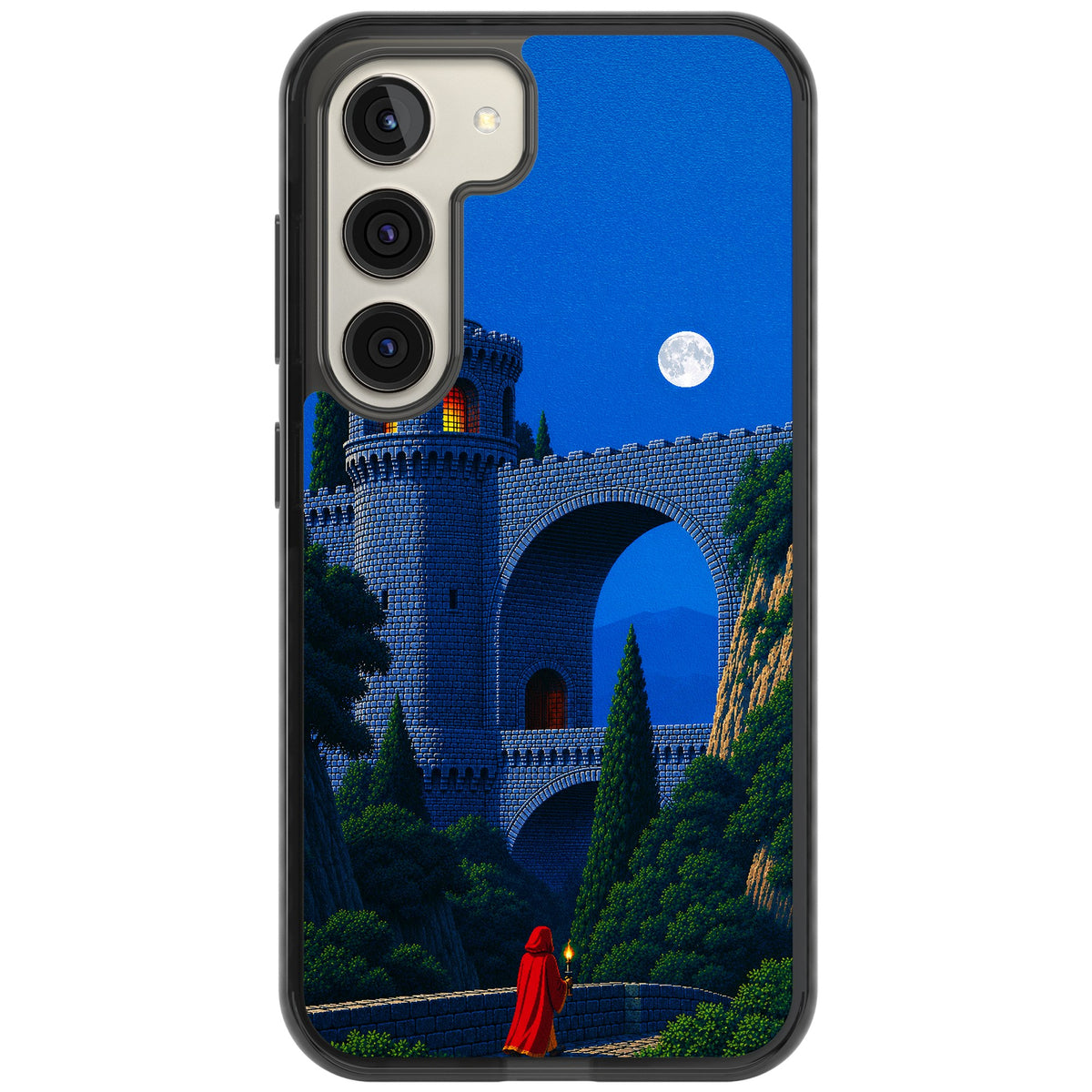 Castle Walls Samsung S22 / Samsung S22 Plus / Samsung S23 / Samsung S23 Plus / Samsung S24 / Samsung S24 Plus Impact Black Phone Case front