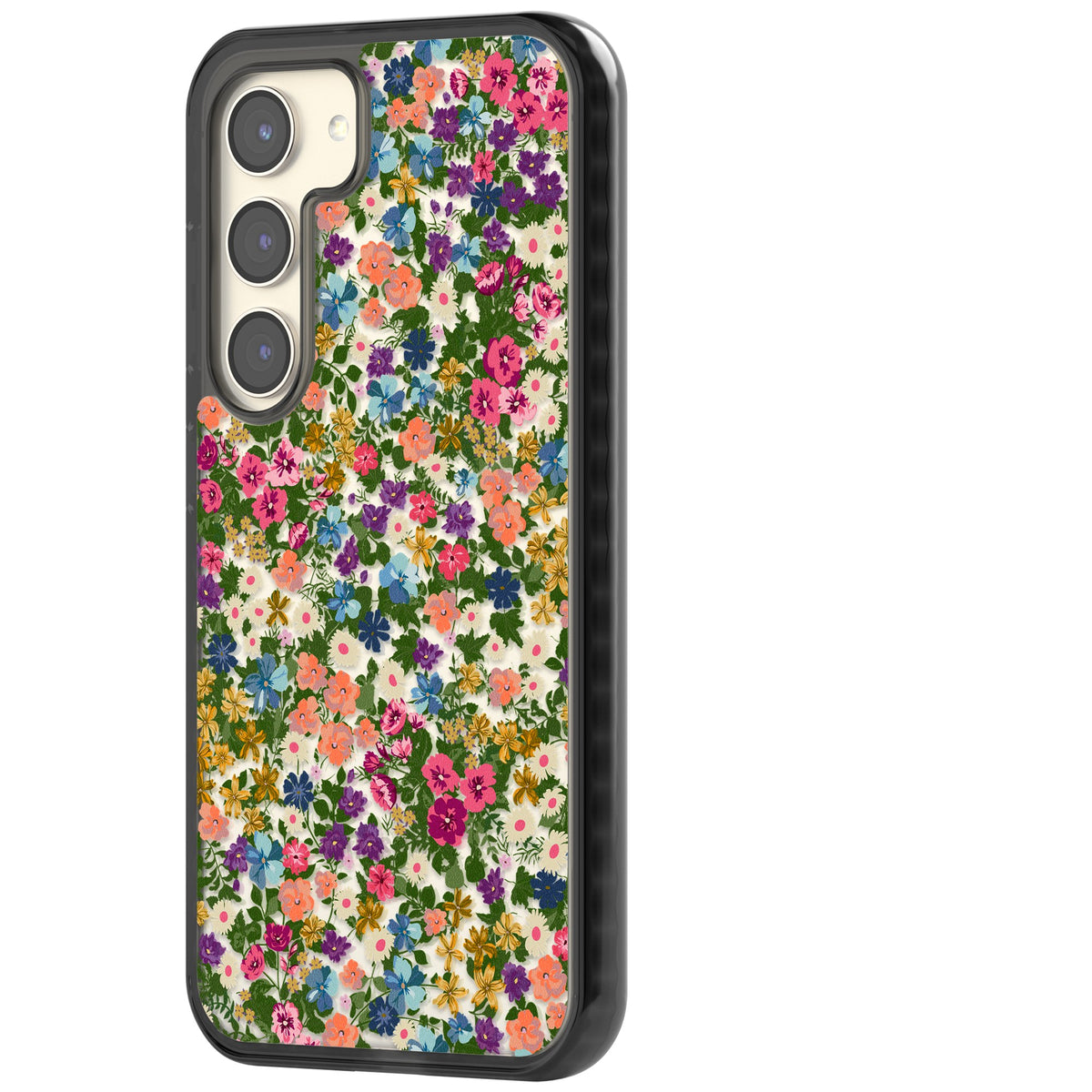 Tuscan Meadow Samsung S22 / Samsung S22 Plus / Samsung S23 / Samsung S23 Plus / Samsung S24 / Samsung S24 Plus Impact Black Phone Case side