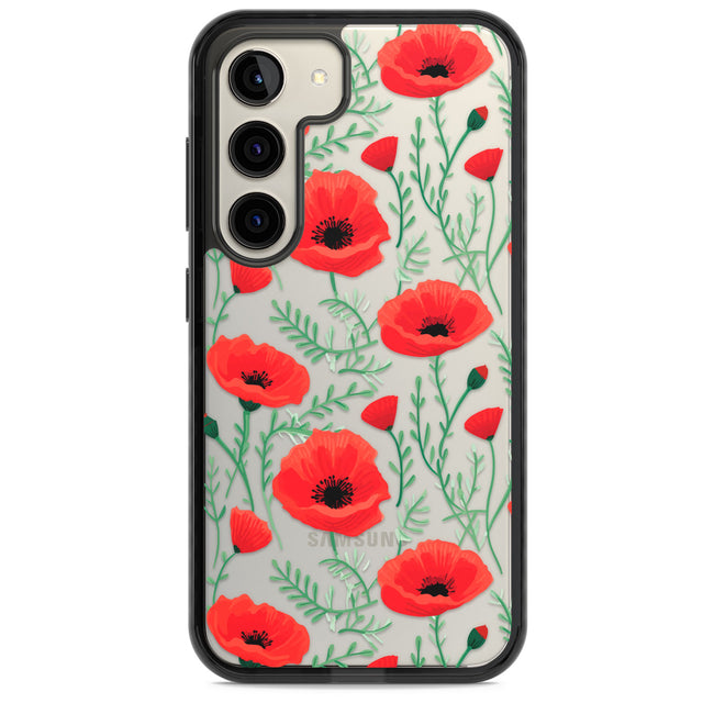 Poppy Garden Impact Phone Case for Samsung Galaxy S24, Samsung Galaxy S23, Samsung Galaxy S22