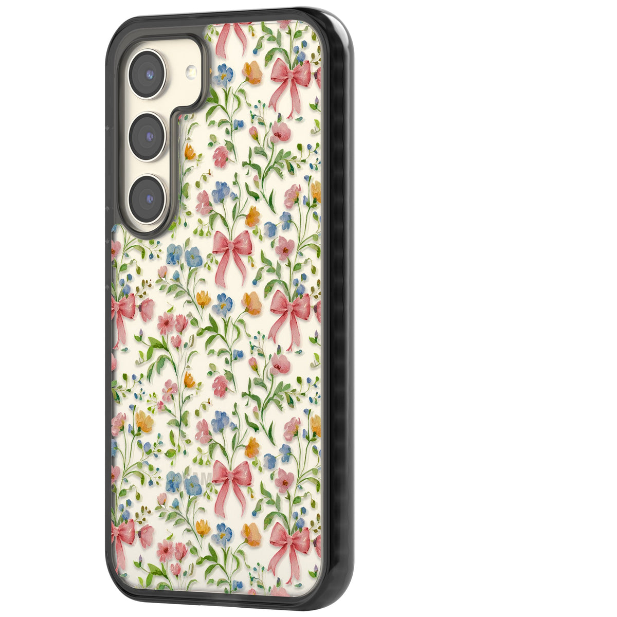 Ribbons & Wildflowers Samsung S22 / Samsung S22 Plus / Samsung S23 / Samsung S23 Plus / Samsung S24 / Samsung S24 Plus Impact Black Phone Case side