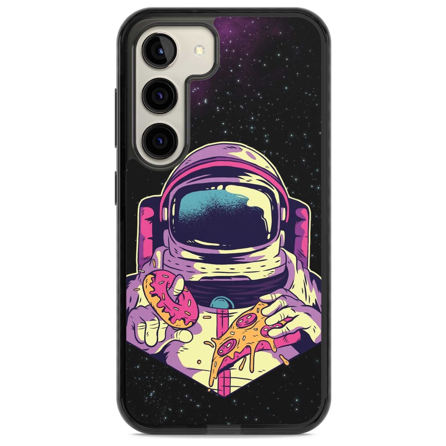 Astro Cheat Meal Phone Case Samsung S22 / Black Impact Case,Samsung S23 / Black Impact Case Blanc Space