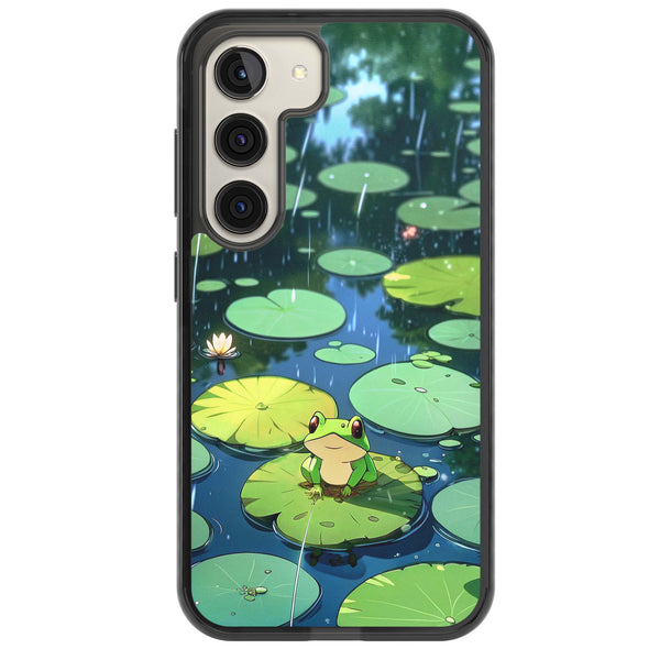 Frog In Lily Pond