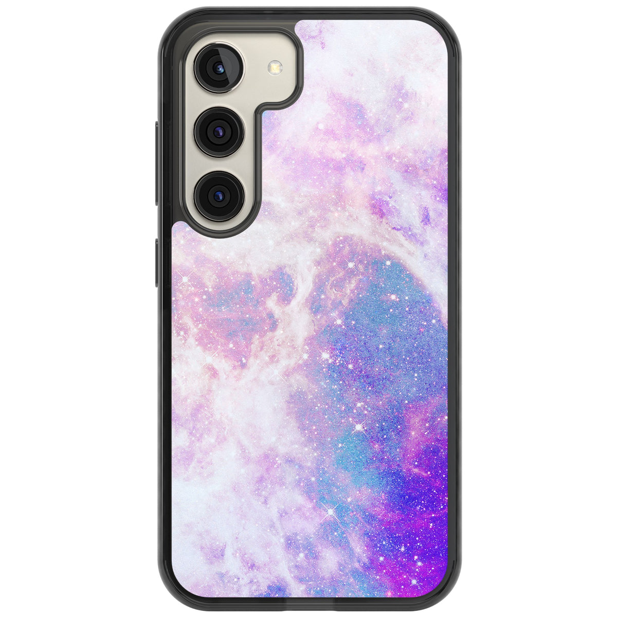 Pastel Galaxy Samsung S22 / Samsung S22 Plus / Samsung S23 / Samsung S23 Plus / Samsung S24 / Samsung S24 Plus Impact Black Phone Case front