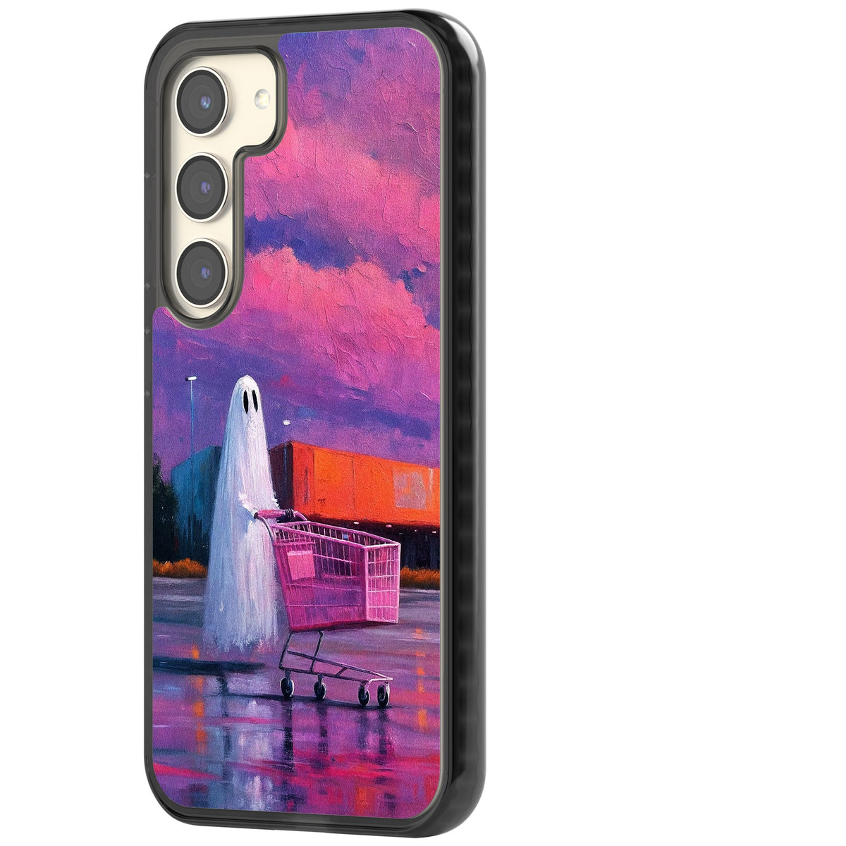 A Ghost's Errand Samsung S22 / Samsung S22 Plus / Samsung S23 / Samsung S23 Plus / Samsung S24 / Samsung S24 Plus Impact Black Phone Case side