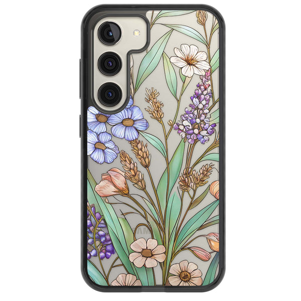 Glass Lavenders & Daisies