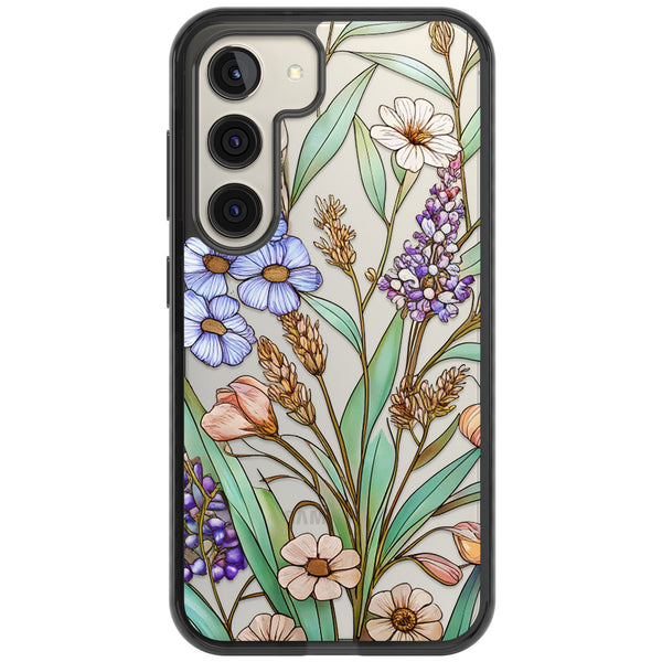 Glass Lavenders & Daisies