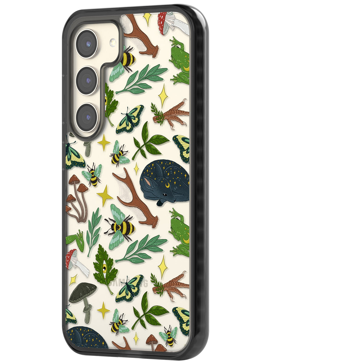 Woodland Dreams Samsung S22 / Samsung S22 Plus / Samsung S23 / Samsung S23 Plus / Samsung S24 / Samsung S24 Plus Impact Black Phone Case side