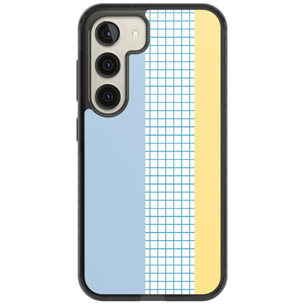 Abstract Grid Blue & Yellow