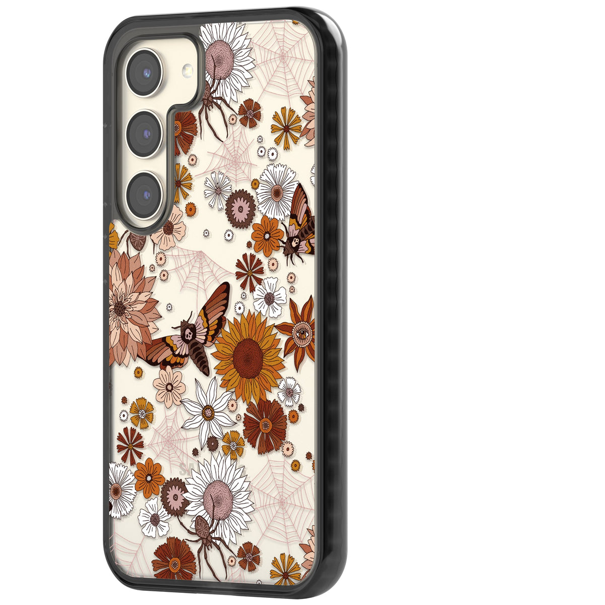 Halloween Wildlife Samsung S22 / Samsung S22 Plus / Samsung S23 / Samsung S23 Plus / Samsung S24 / Samsung S24 Plus Impact Black Phone Case side