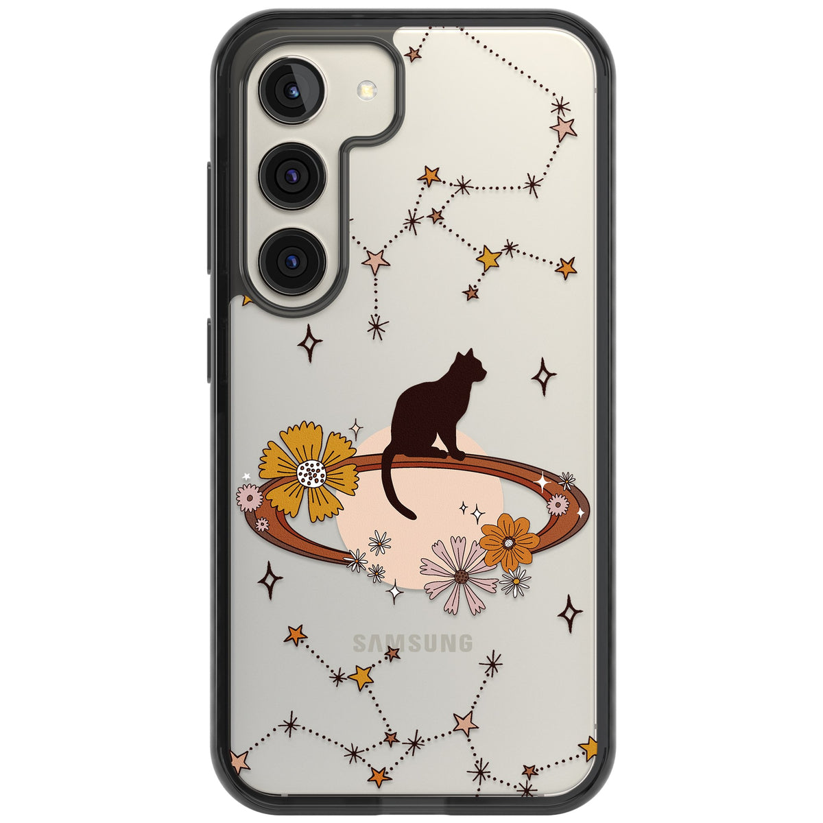 Feline Phenomenon Samsung S22 / Samsung S22 Plus / Samsung S23 / Samsung S23 Plus / Samsung S24 / Samsung S24 Plus Impact Black Phone Case front