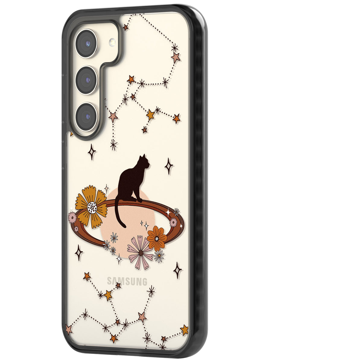 Feline Phenomenon Samsung S22 / Samsung S22 Plus / Samsung S23 / Samsung S23 Plus / Samsung S24 / Samsung S24 Plus Impact Black Phone Case side