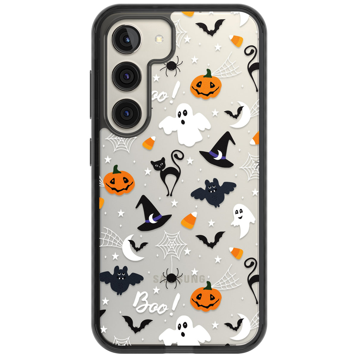 Halloween Mix Samsung S22 / Samsung S22 Plus / Samsung S23 / Samsung S23 Plus / Samsung S24 / Samsung S24 Plus Impact Black Phone Case front
