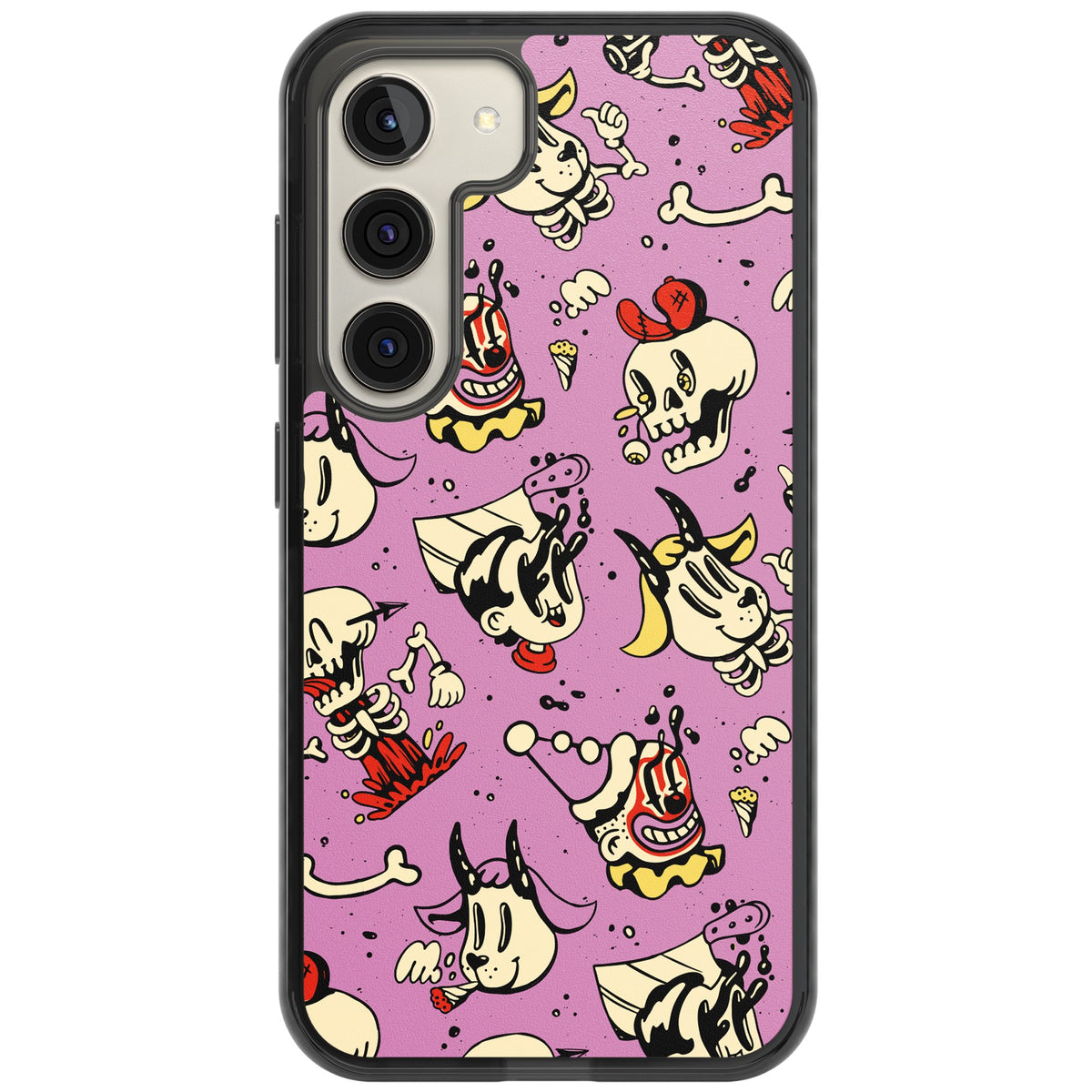Violet Mischief Samsung S22 / Samsung S22 Plus / Samsung S23 / Samsung S23 Plus / Samsung S24 / Samsung S24 Plus Impact Black Phone Case front