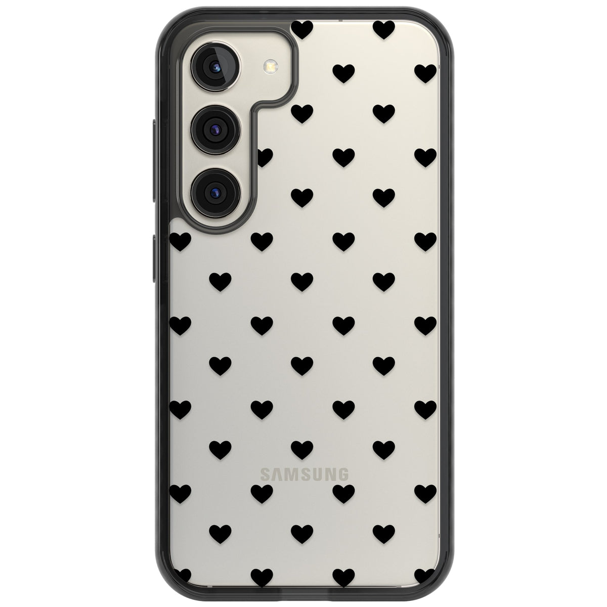 Petit Amour Samsung S22 / Samsung S22 Plus / Samsung S23 / Samsung S23 Plus / Samsung S24 / Samsung S24 Plus Impact Black Phone Case front