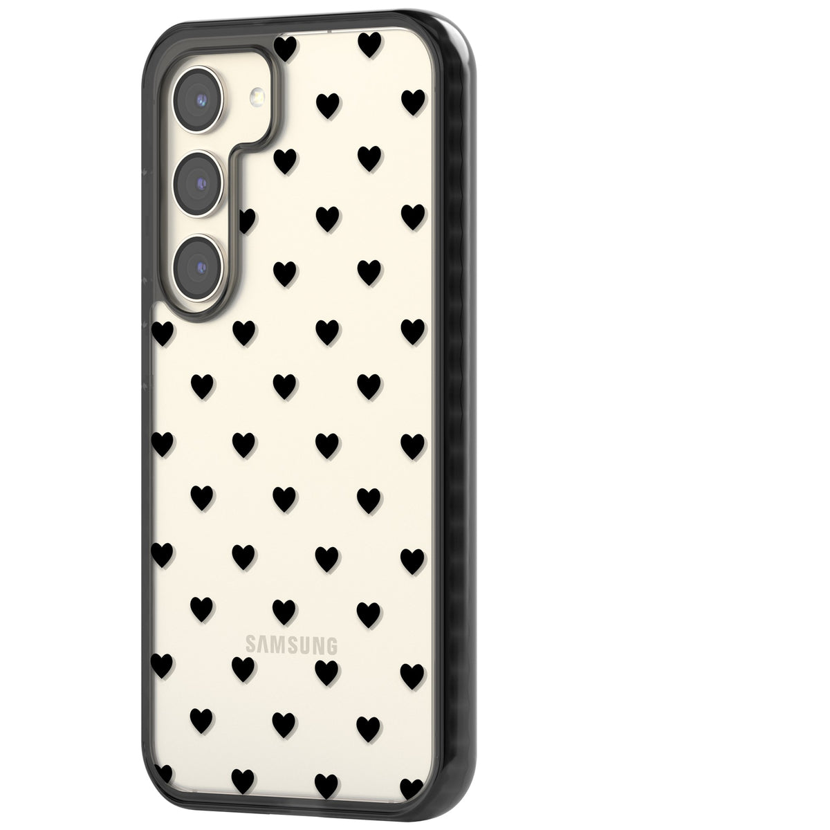 Petit Amour Samsung S22 / Samsung S22 Plus / Samsung S23 / Samsung S23 Plus / Samsung S24 / Samsung S24 Plus Impact Black Phone Case side