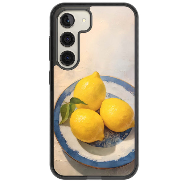 Lemons on Porcelain