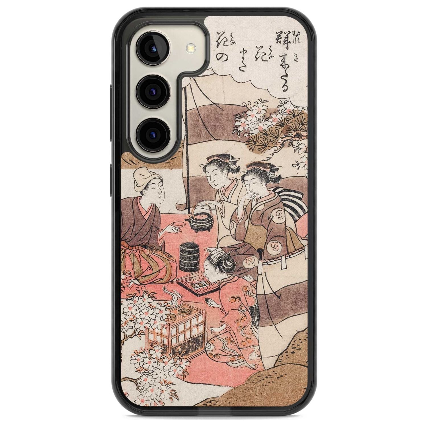 Japanese Afternoon Tea Phone Case Samsung S22 / Black Impact Case,Samsung S23 / Black Impact Case Blanc Space
