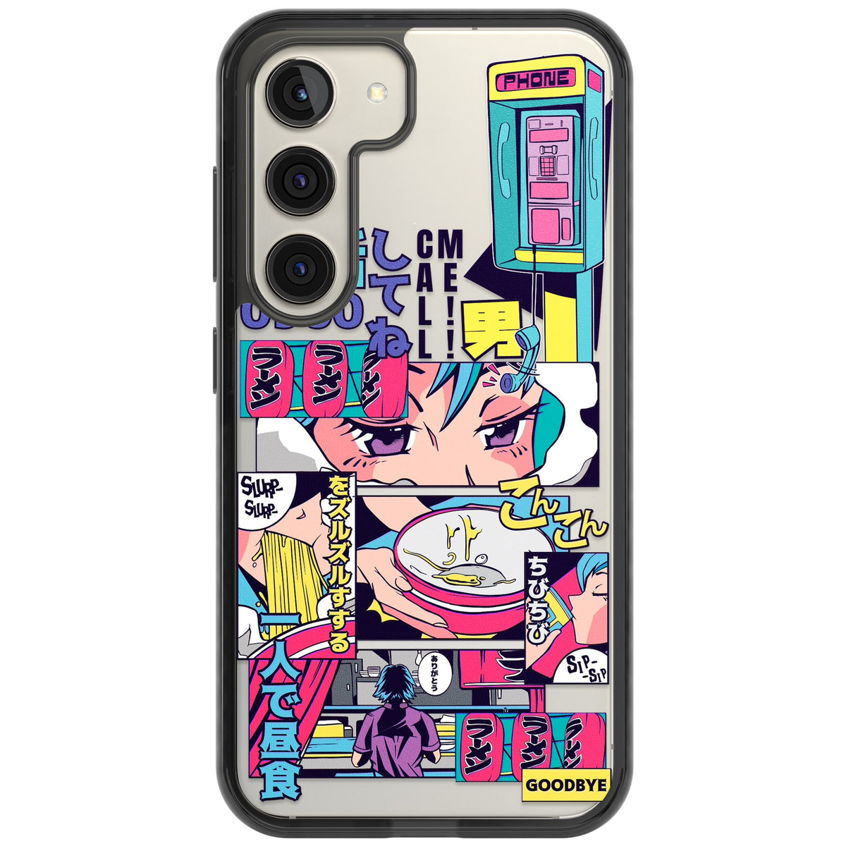Electric Osaka Samsung S22 / Samsung S22 Plus / Samsung S23 / Samsung S23 Plus / Samsung S24 / Samsung S24 Plus Impact Black Phone Case front