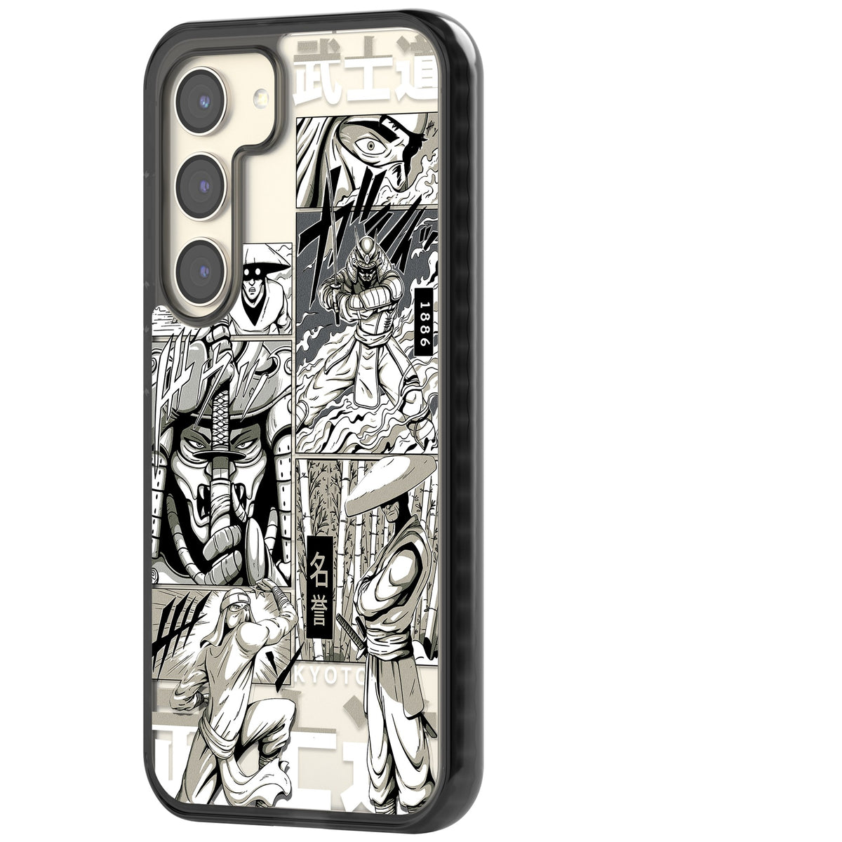 Kyoto Noir Samsung S22 / Samsung S22 Plus / Samsung S23 / Samsung S23 Plus / Samsung S24 / Samsung S24 Plus Impact Black Phone Case side