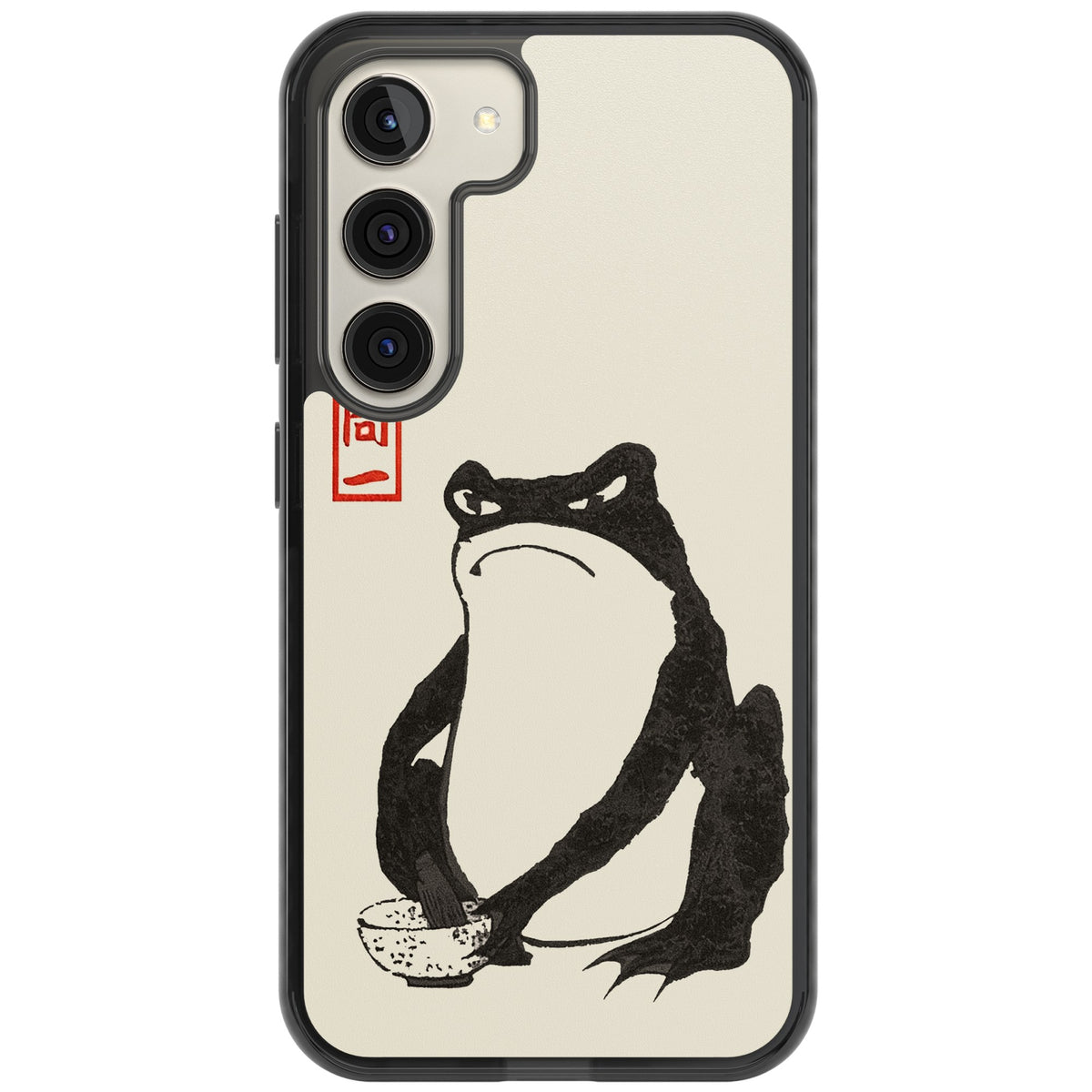 Matsumoto Hoji Grumpy Toad Samsung S22 / Samsung S22 Plus / Samsung S23 / Samsung S23 Plus / Samsung S24 / Samsung S24 Plus Impact Black Phone Case front