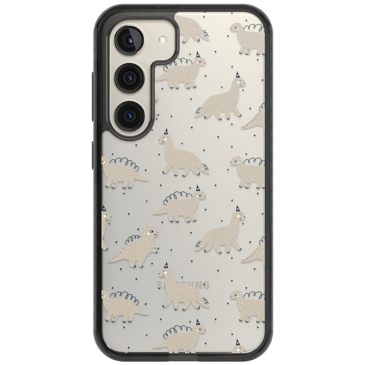 Fossil Friends Samsung S22 / Samsung S22 Plus / Samsung S23 / Samsung S23 Plus / Samsung S24 / Samsung S24 Plus Impact Black Phone Case front