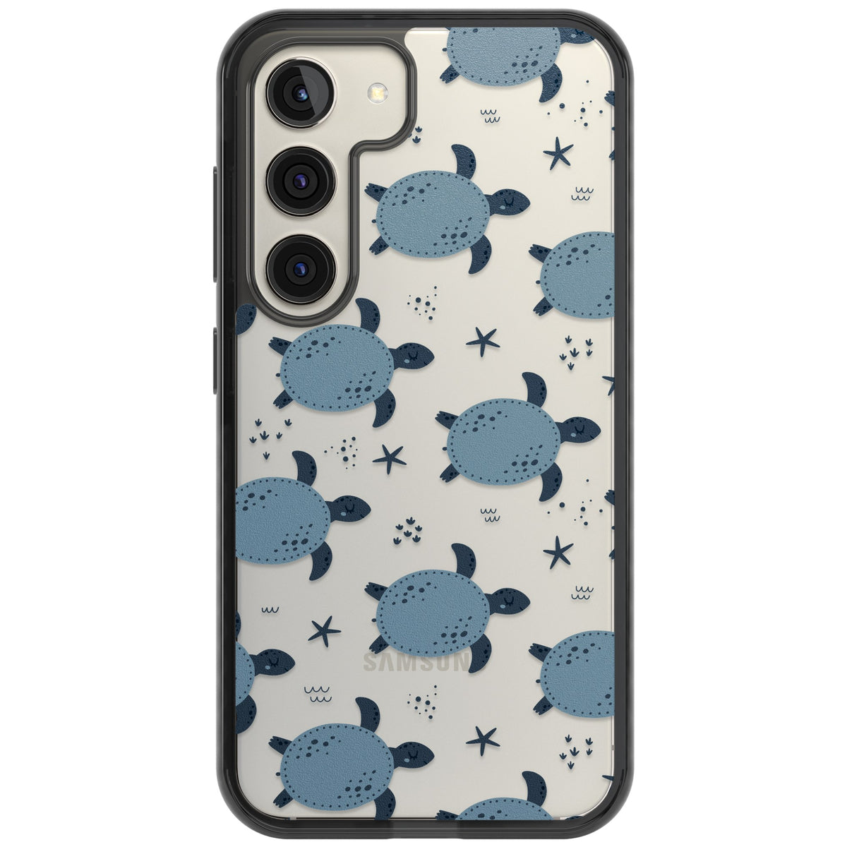 Turtle Voyage Samsung S22 / Samsung S22 Plus / Samsung S23 / Samsung S23 Plus / Samsung S24 / Samsung S24 Plus Impact Black Phone Case front